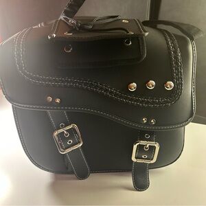 UNISTRENGH Waterproof Bike Pannier Bag PU Electric Bicycle